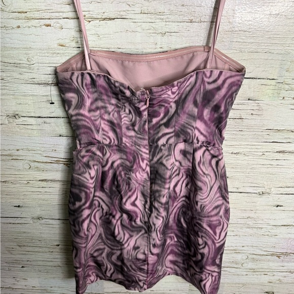 BCBG MAXAZARIA “Martina” purple strapless cocktail Mini Dress size 8 - Picture 5 of 7